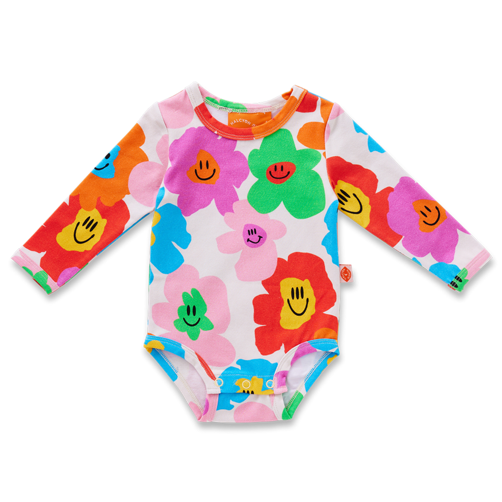 Hej Blomma! Long Sleeve Bodysuit