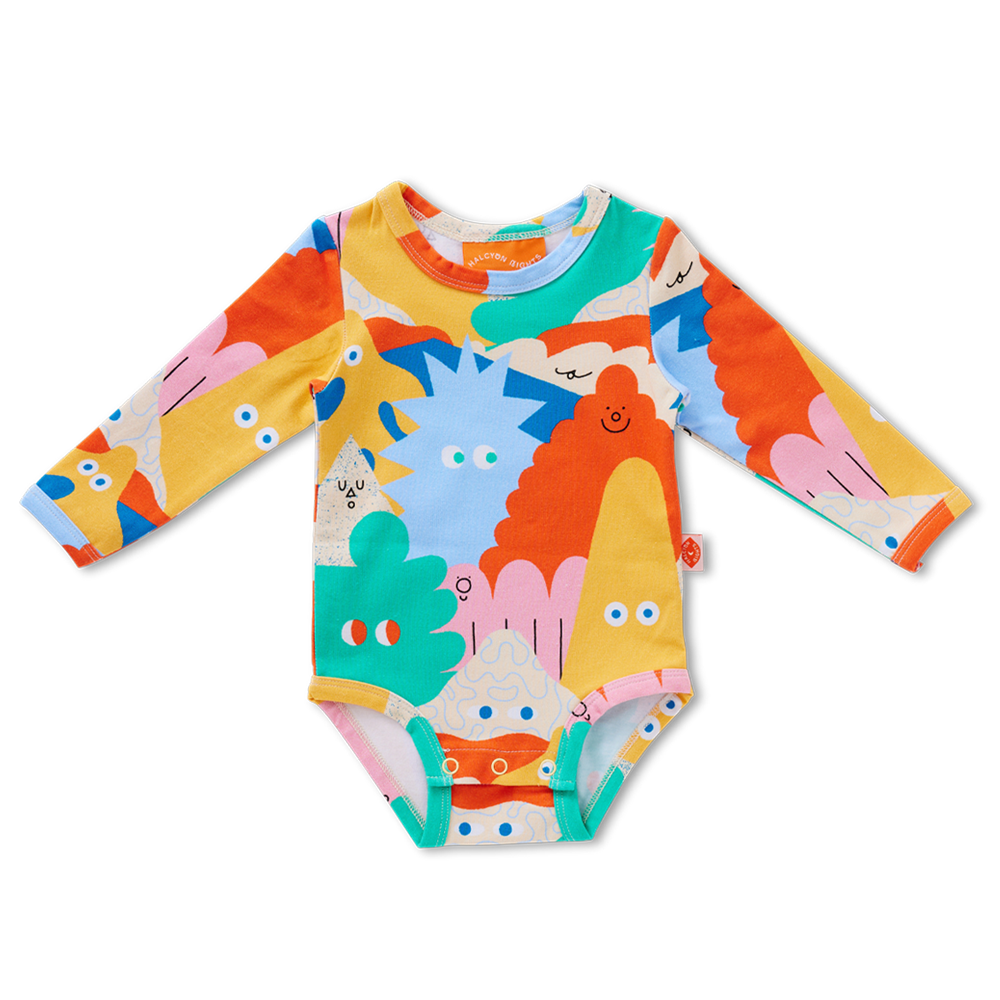 Long Sleeve Bodysuit / Mount Wiggly