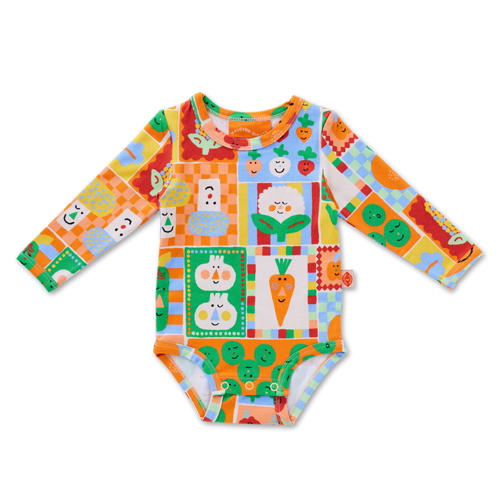 Long Sleeve Bodysuit / Pocket Patch