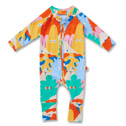 Long Sleeve Romper / Mount Wiggly