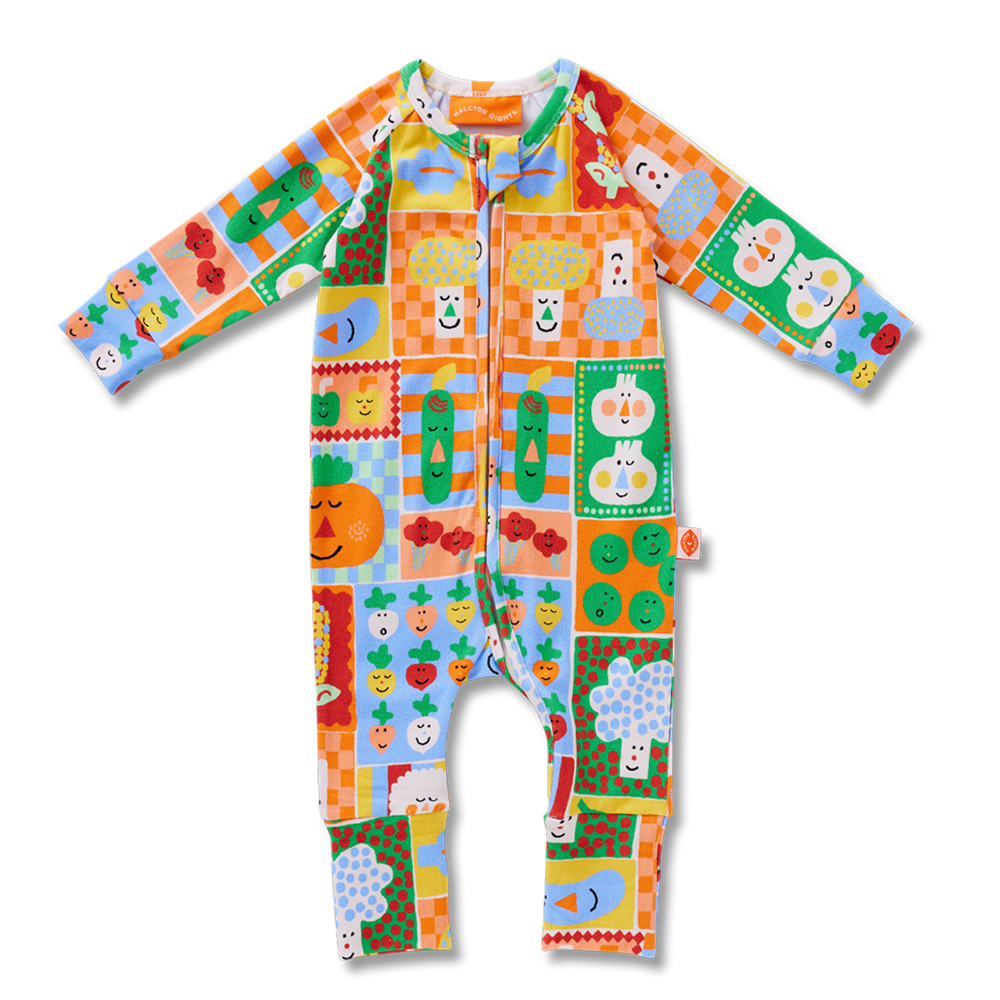 Pocket Patch Long Sleeve Romper