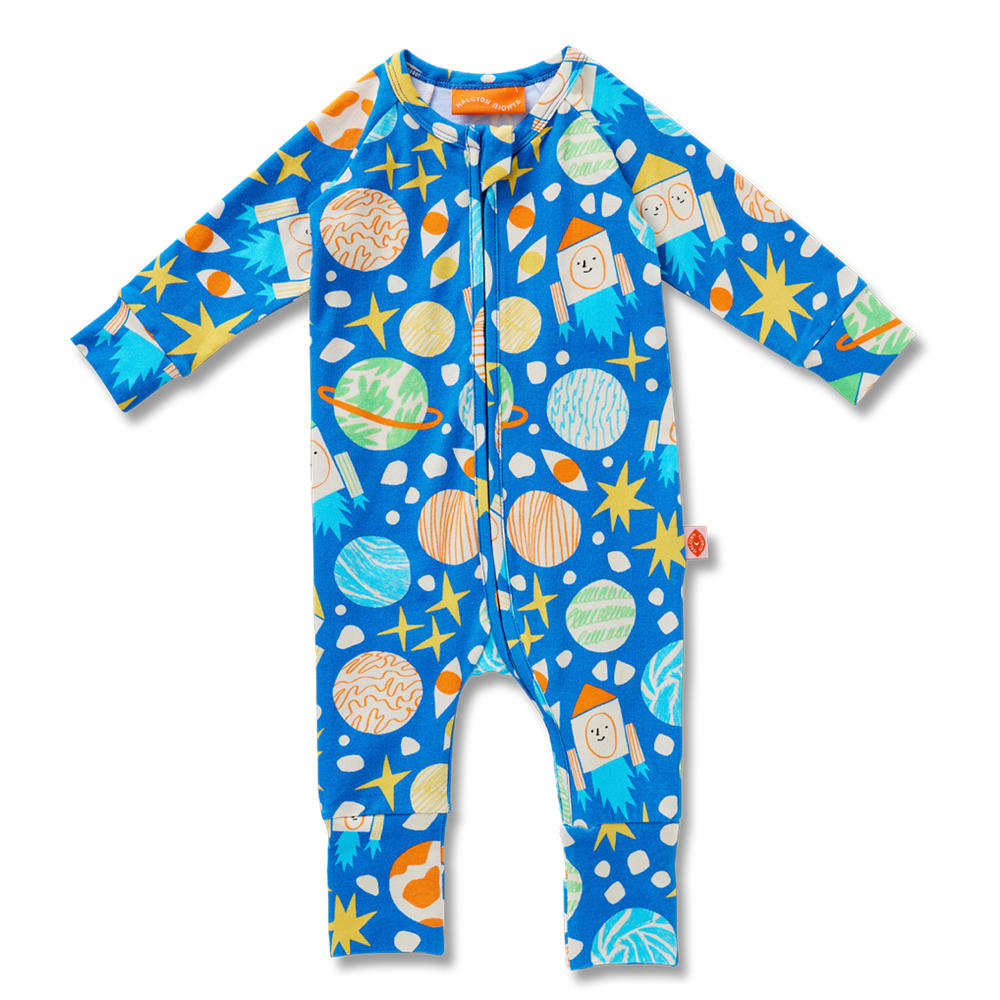 Long Sleeve Romper / See You In Space