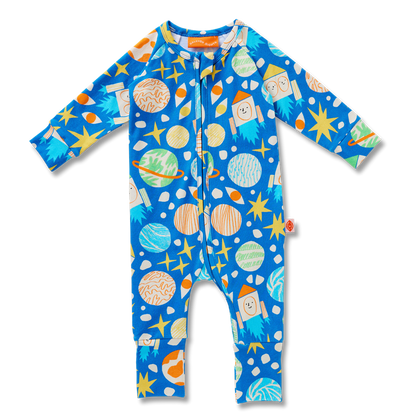Long Sleeve Romper / See You In Space