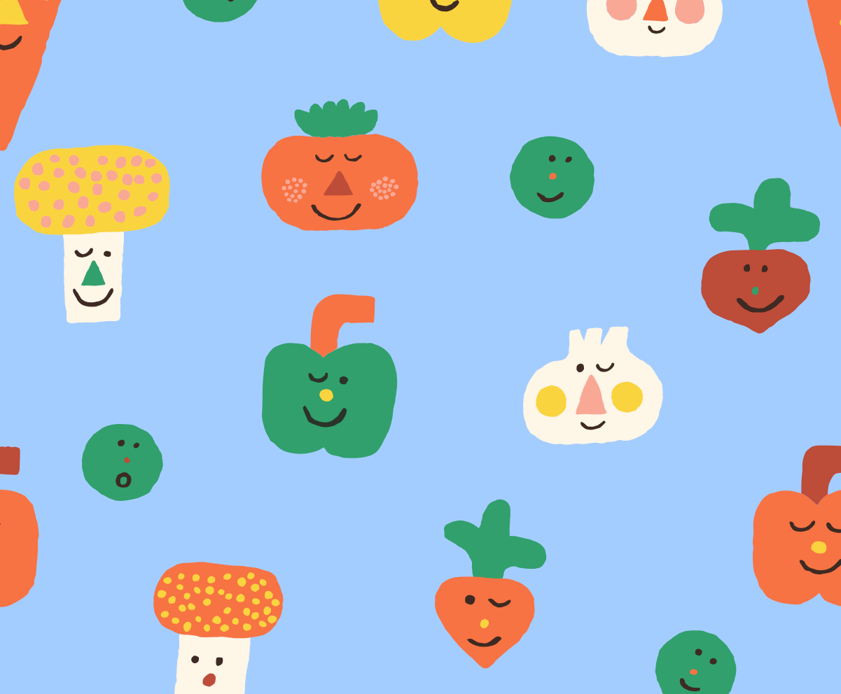 Teeny Tiny Veg Woven Singletsuit