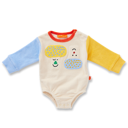 Terry Long Sleeve Bodysuit / Pocket Patch