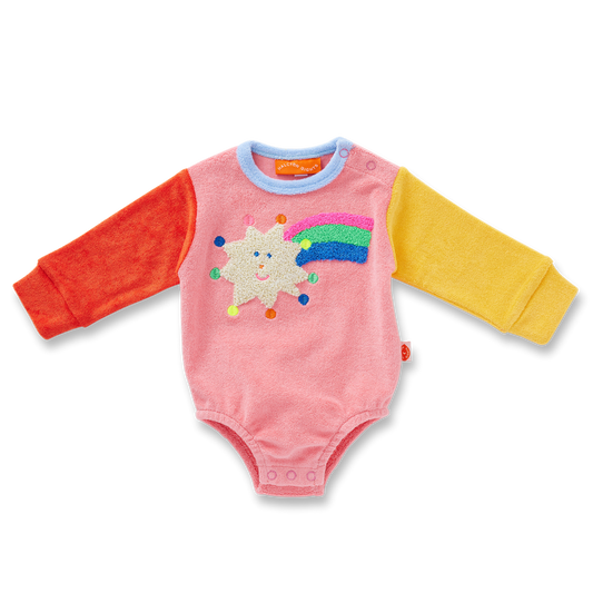 Terry Long Sleeve Bodysuit / Stars