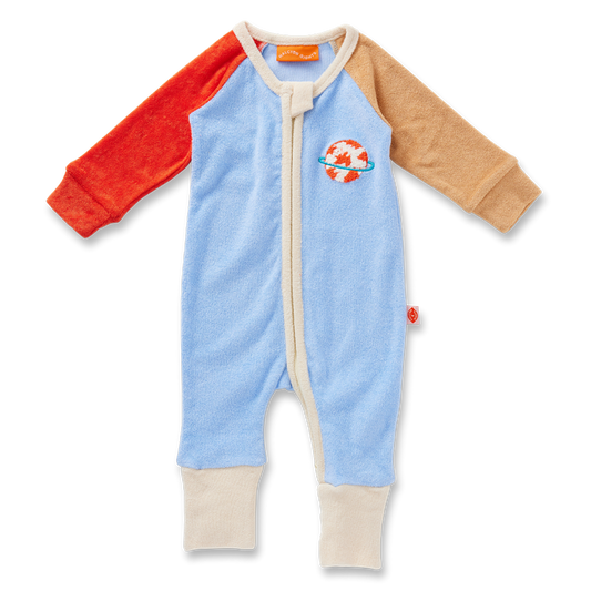 Terry Long Sleeve Romper / See You In Space