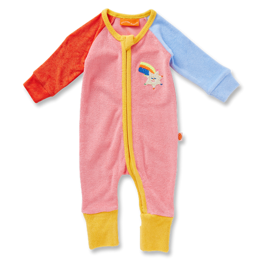 Terry Long Sleeve Romper / Stars