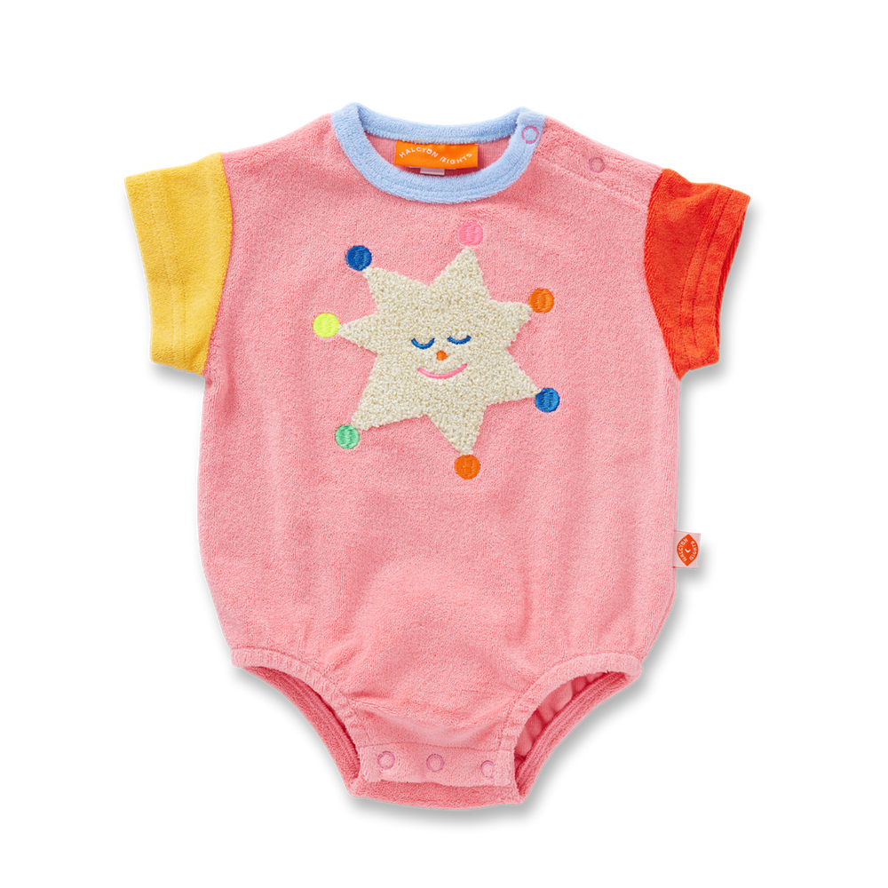 Stars Terry Short Sleeve Bodysuit