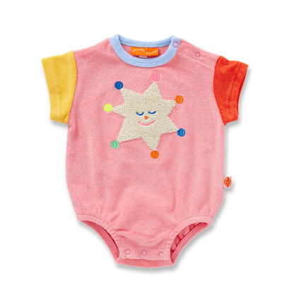 Stars Terry Short Sleeve Bodysuit