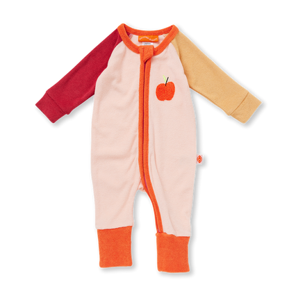 Terry Long Sleeve Romper / Tiny Orchard