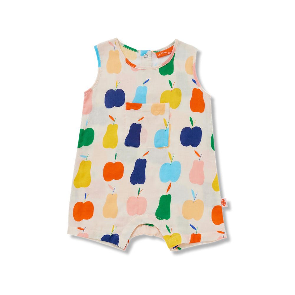 Woven Romper / Tiny Orchard
