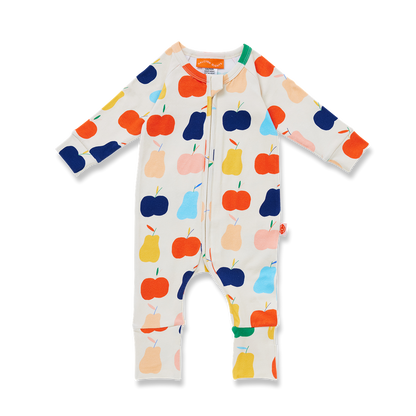Long Sleeve Romper / Tiny Orchard