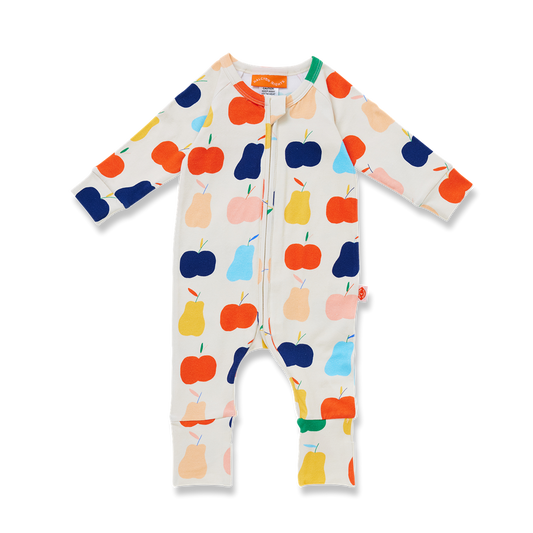 Long Sleeve Romper / Tiny Orchard