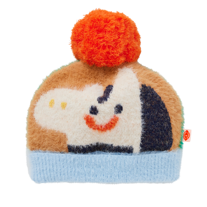 Fluffy Knit Beanie / Zoo Crew