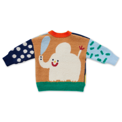 Fluffy Knit Cardigan / Zoo Crew