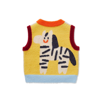 Fluffy Knit Vest / Zoo Crew