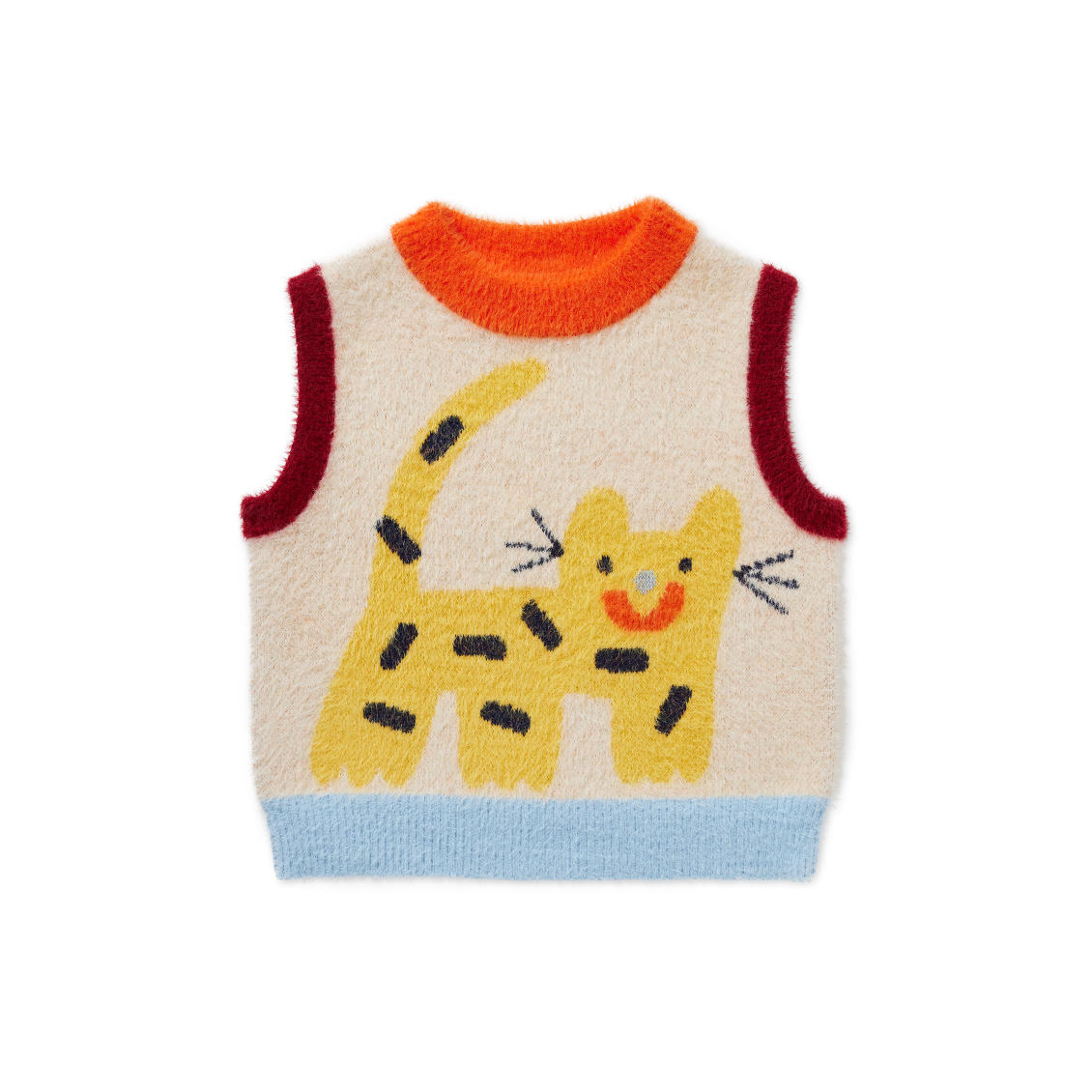 Fluffy Knit Vest / Zoo Crew