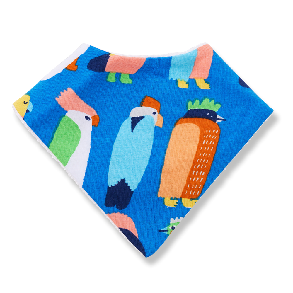 Flamin' Galah Blue Bib
