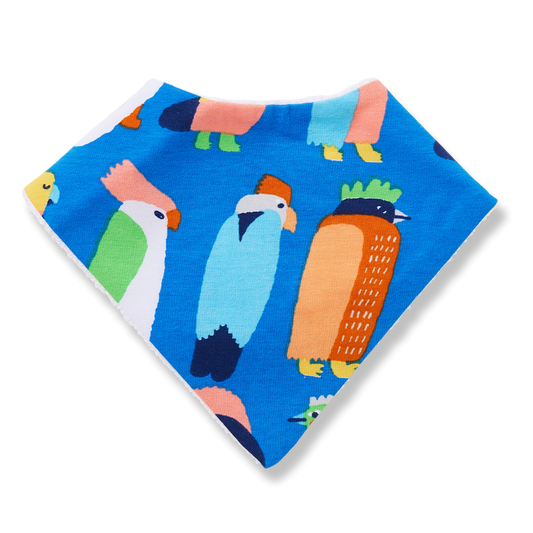 Flamin' Galah Blue Bib