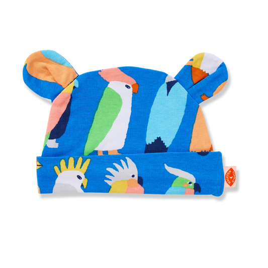 Flamin' Galah Blue Baby Hat