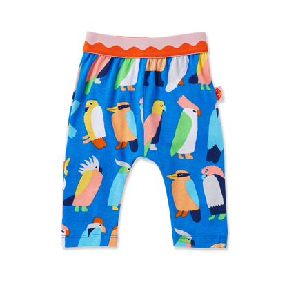 Flamin' Galah Blue Baby Leggings