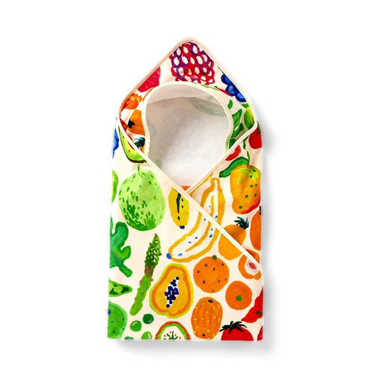 Baby Hooded Towel Eat The Rainbow