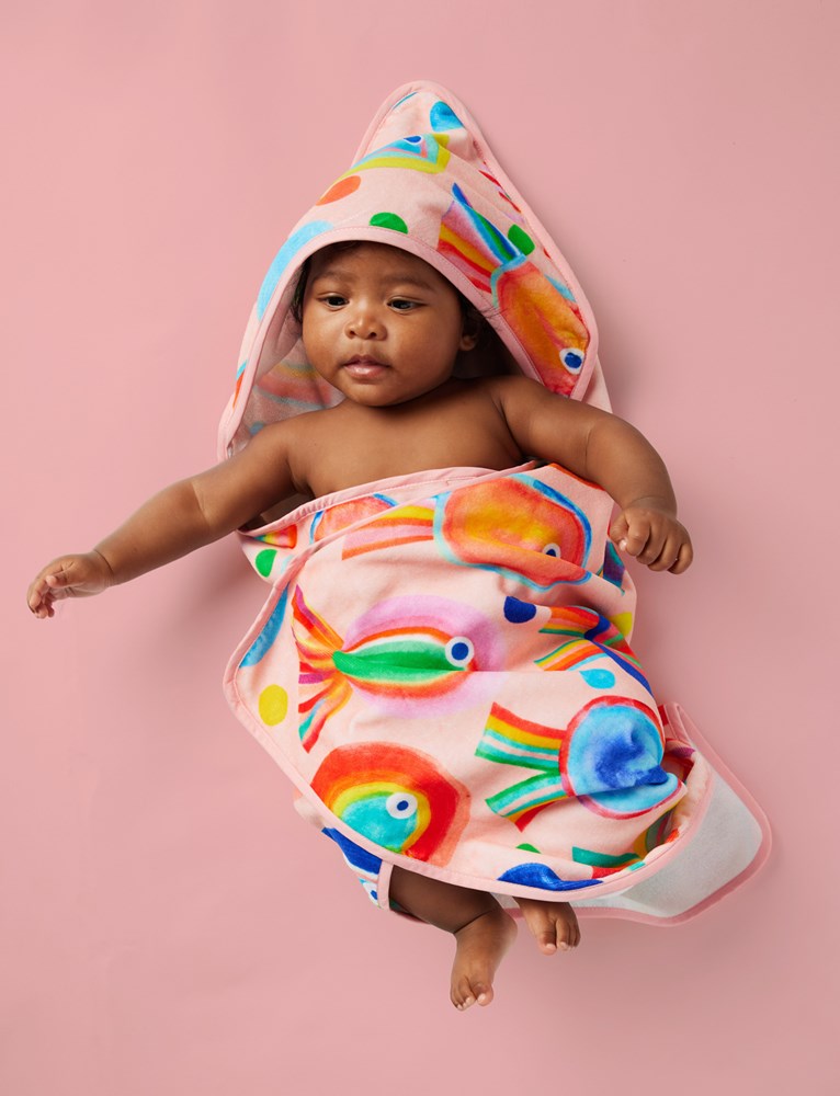 Baby Hooded Towel / Fancy Fins – Halcyon Nights