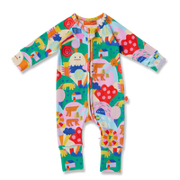 Rainbow Valley Long Sleeve Romper