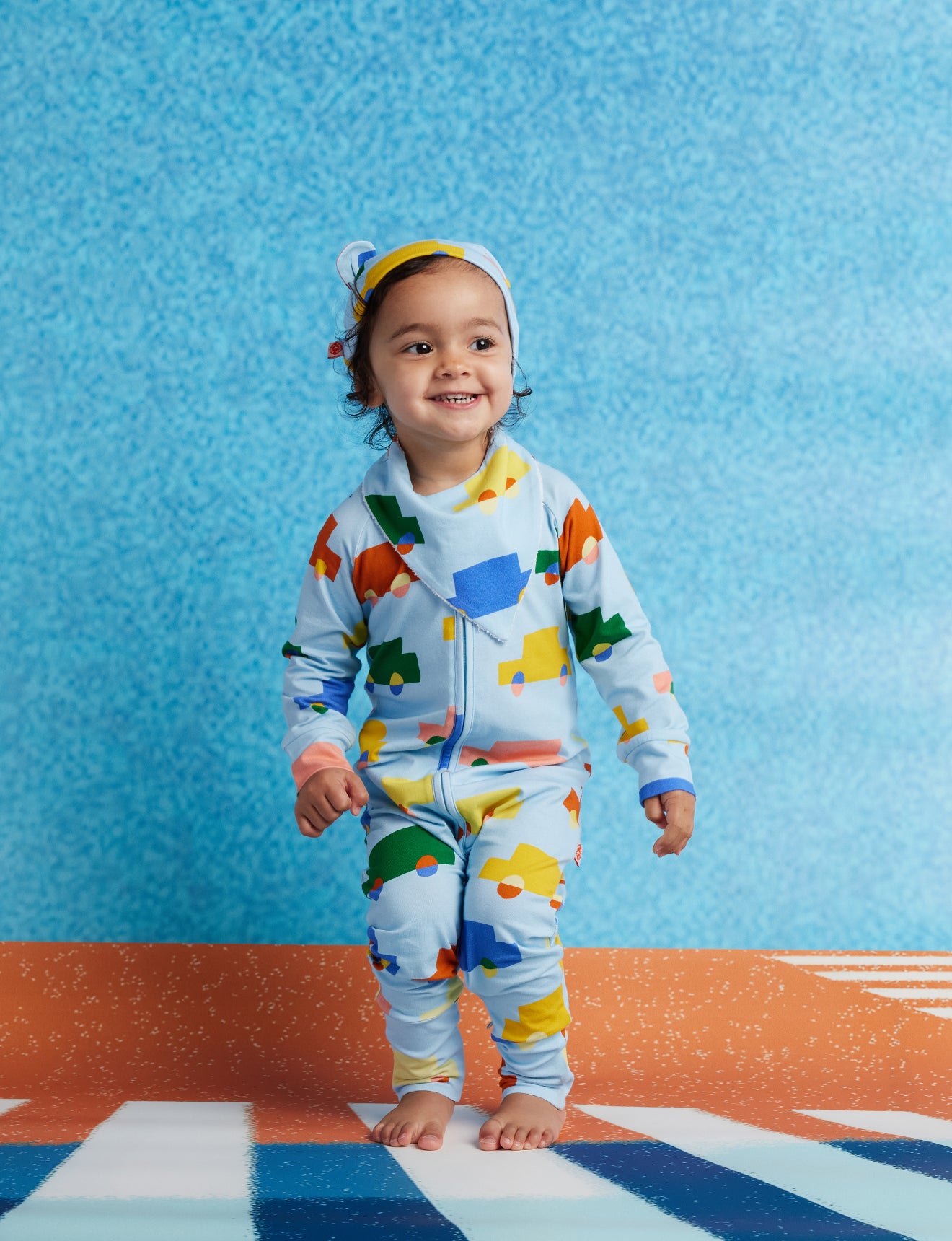 Long Sleeve Romper / Beep Beep