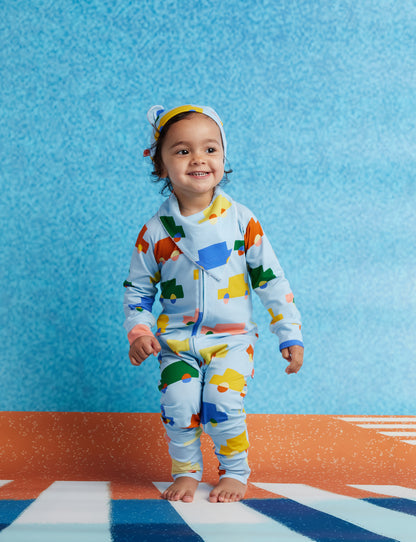 Long Sleeve Romper / Beep Beep