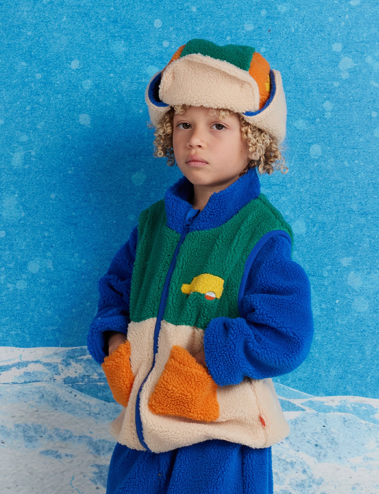 Sherpa Jacket Vest / Beep Beep