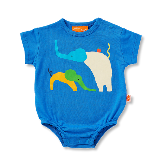 Happy Herd Blue Short Sleeve Bodysuit