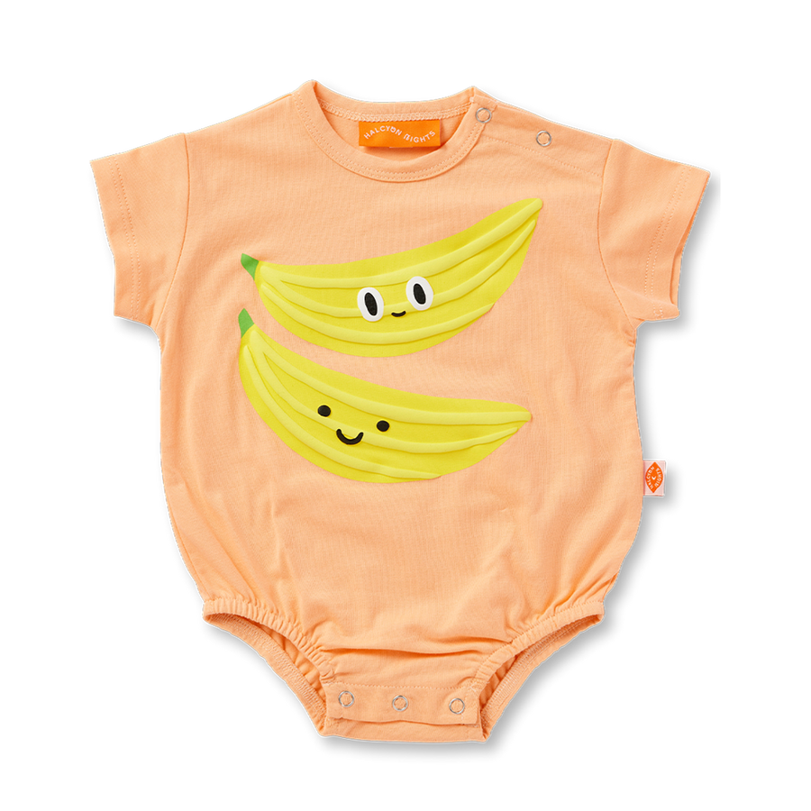 Cotton Short Sleeve Bodysuit / Peel Party