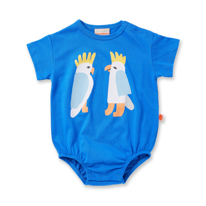 Blue Cockatoo Short Sleeve Bodysuit