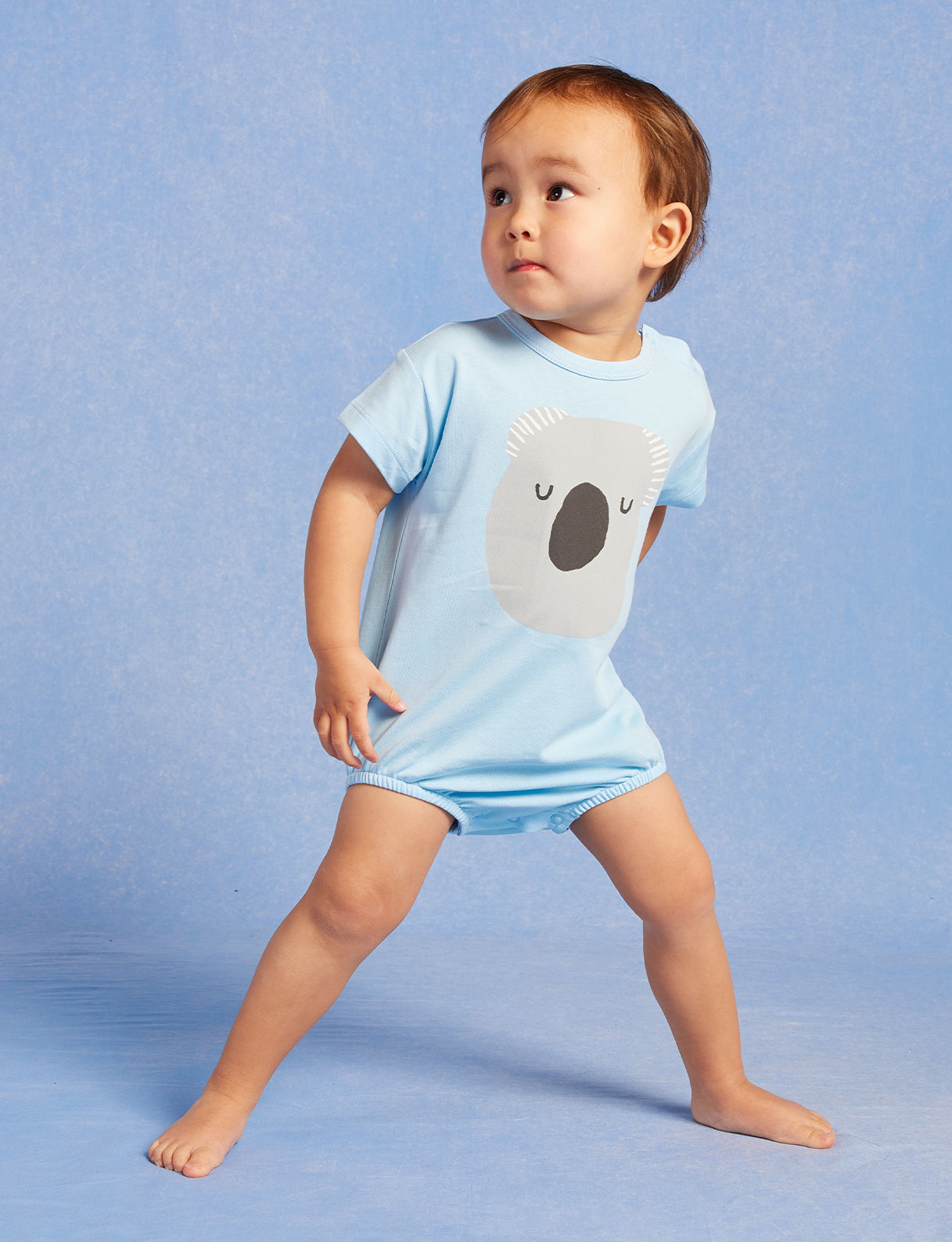 Koala Blue Short Sleeve Bodysuit