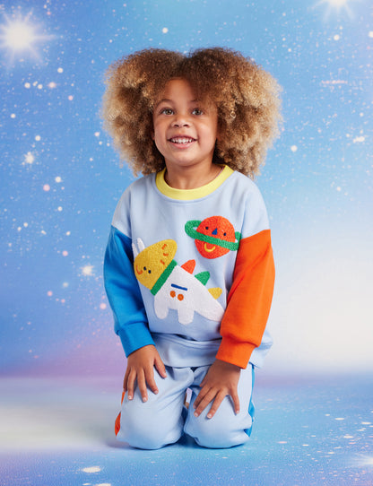Fleece Sweater / Dinos In Space