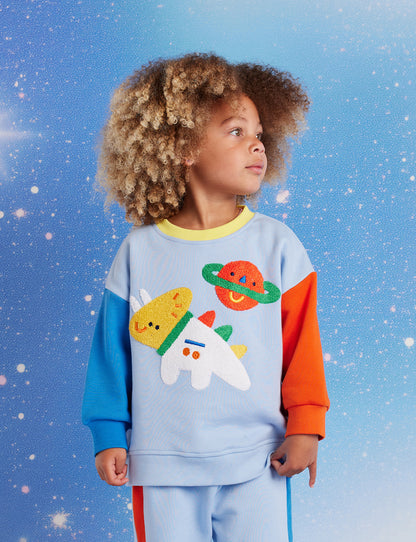 Fleece Sweater / Dinos In Space