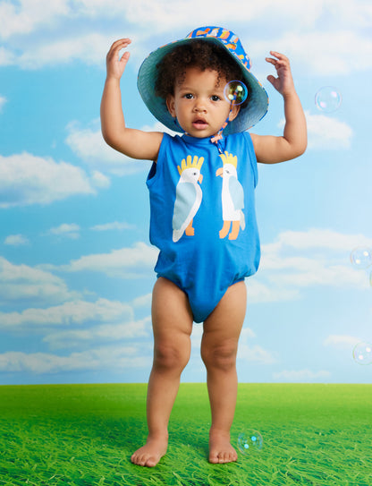 Blue Cockatoo Singletsuit