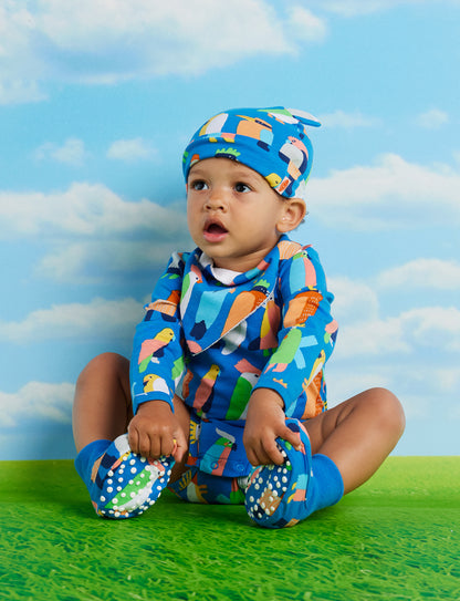 Flamin' Galah Blue Bib