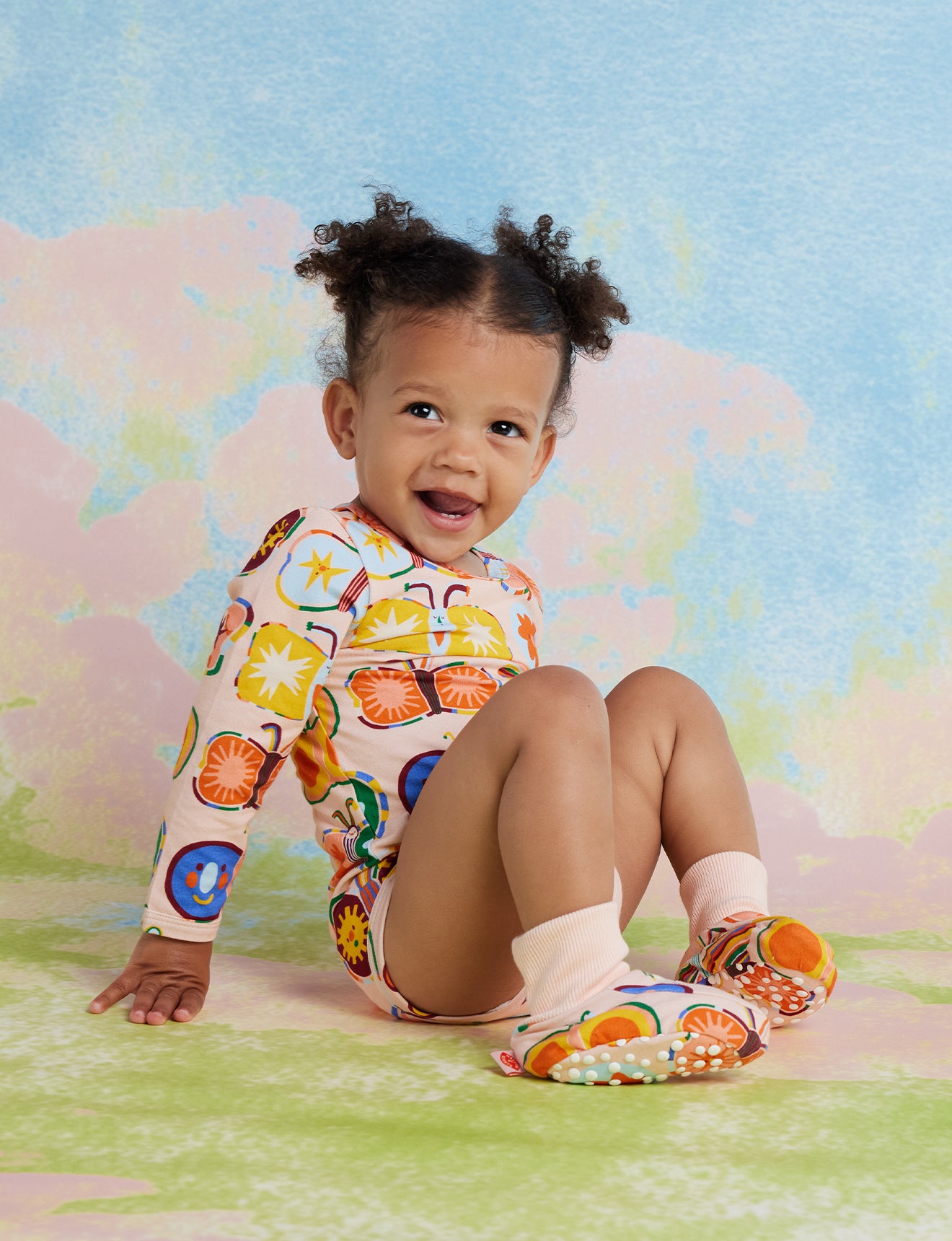 Long Sleeve Bodysuit / Flutterby