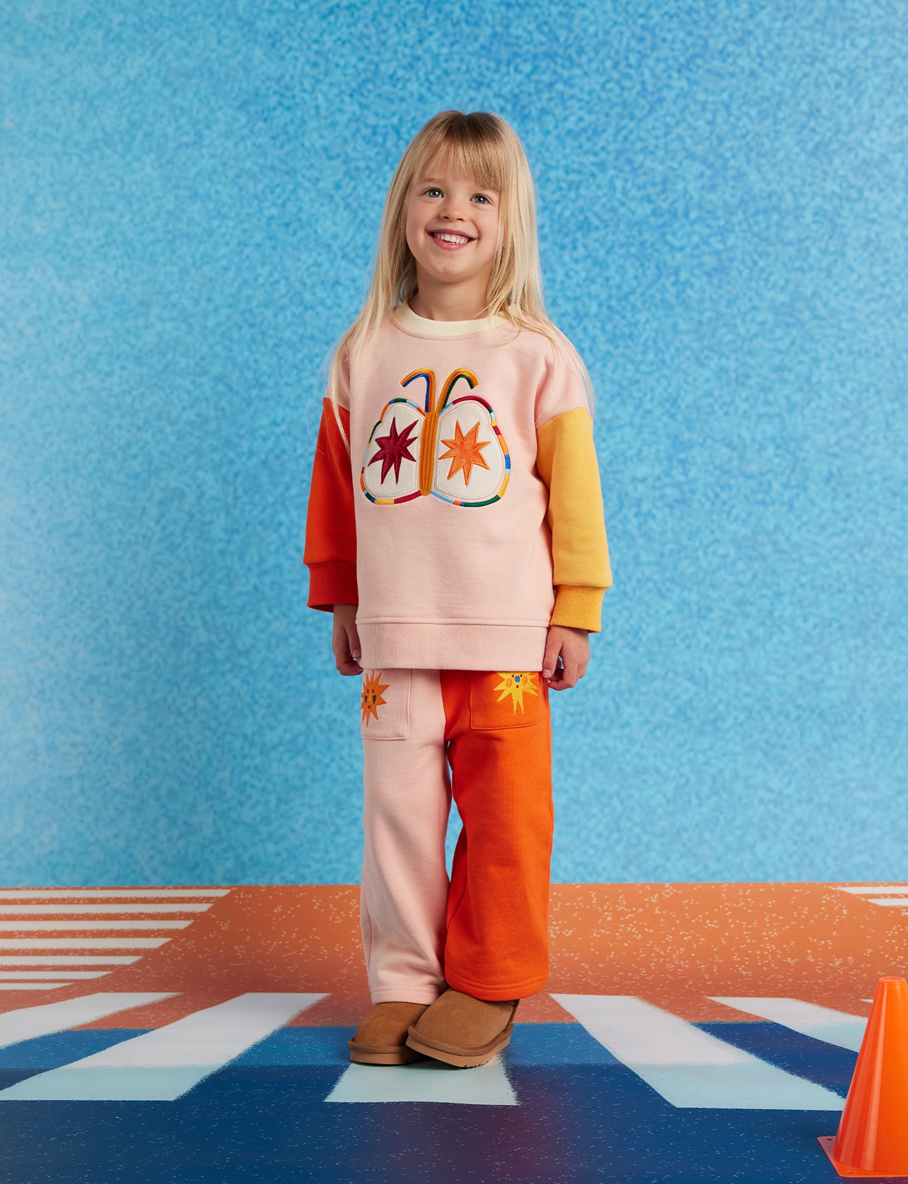 Fleece Wide Pant / Flutterby