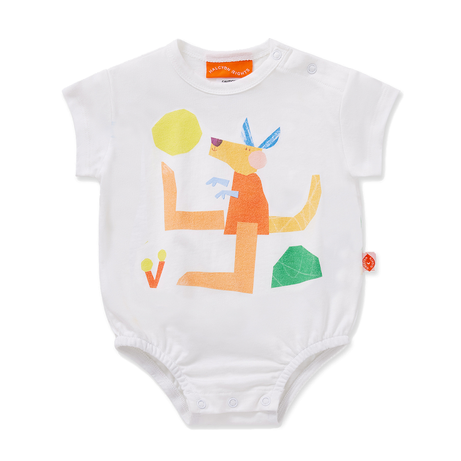 Cotton Short Sleeve Bodysuit / Friends Down Under / Kangaroo