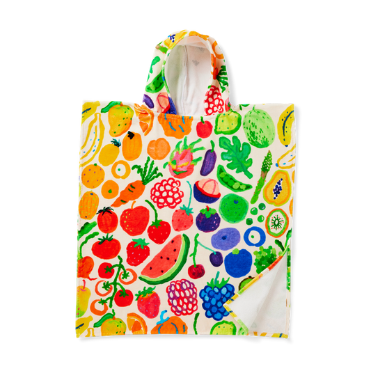 Kids Hooded Towel Eat The Rainbow