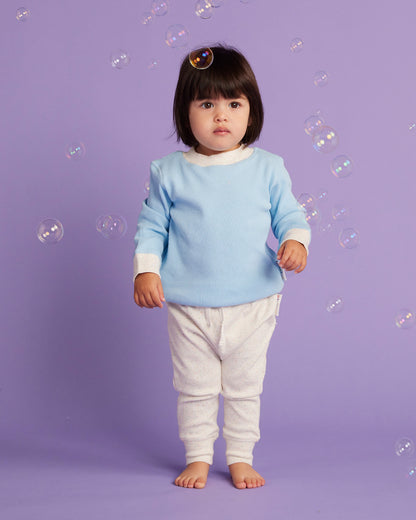 Hush Blue Organic Long Sleeve T Shirt