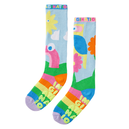 Imaginationation X Halcyon Nights Knee High Grip Socks