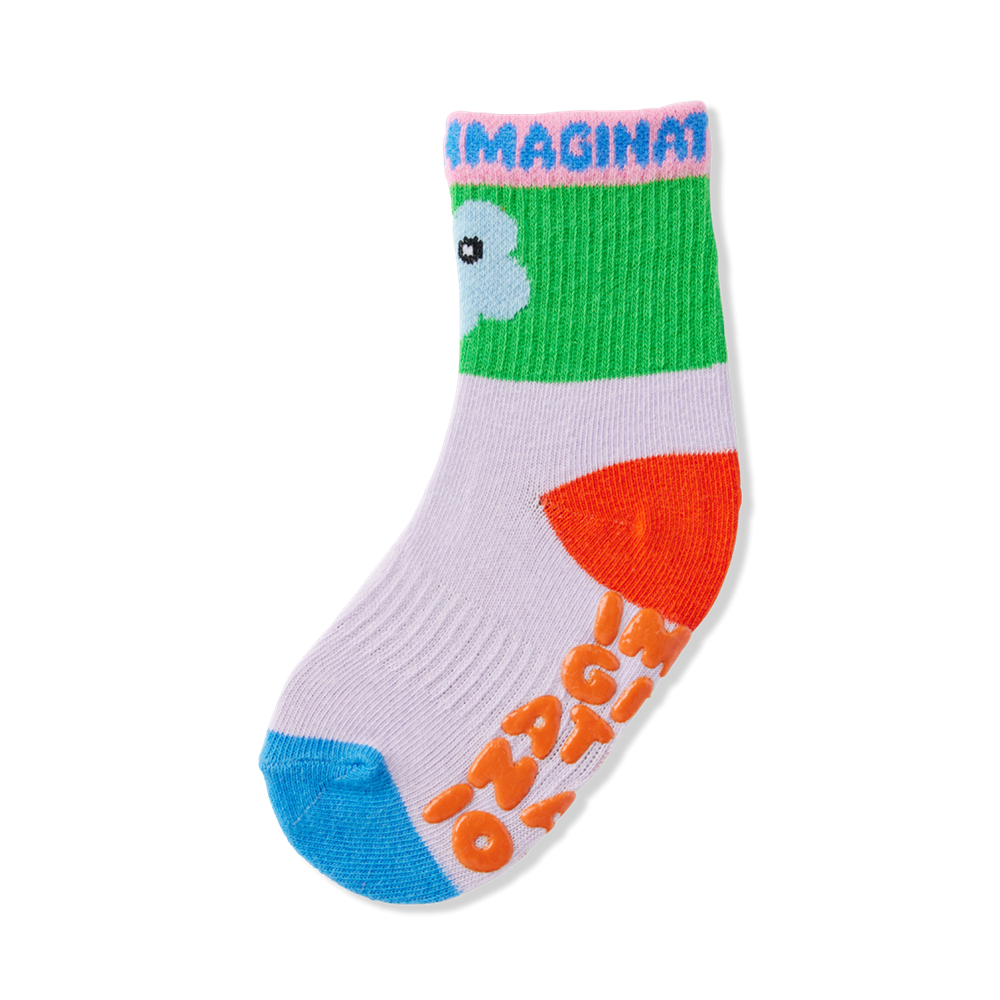 Ankle Grip Sock / Imaginationation X Halcyon Nights Yellow Green