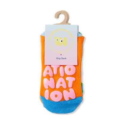 Ankle Grip Sock / Imaginationation X Halcyon Nights Red Pink