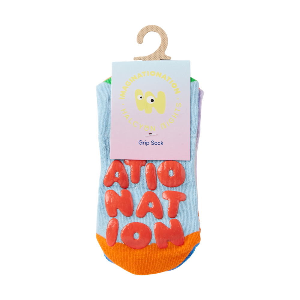 Ankle Grip Sock / Imaginationation X Halcyon Nights Yellow Green
