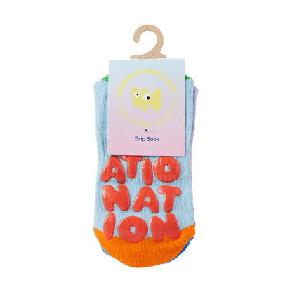 Ankle Grip Sock / Imaginationation X Halcyon Nights Yellow Green